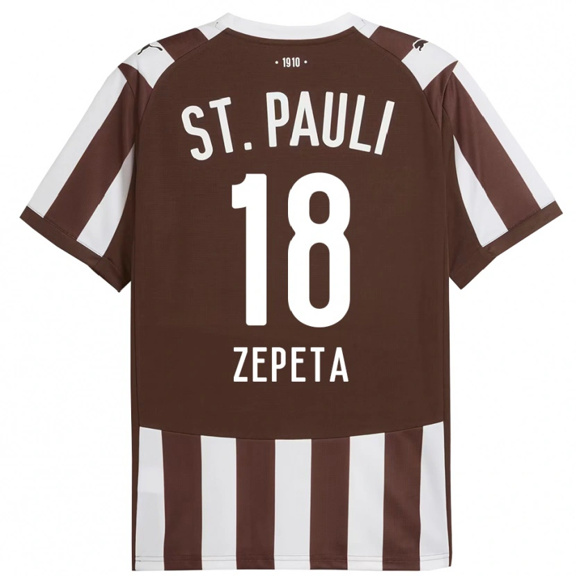 DanxenレディースAtakan Zepeta#18コーヒー ホワイトホームシャツ2025/26ジャージーユニフォーム