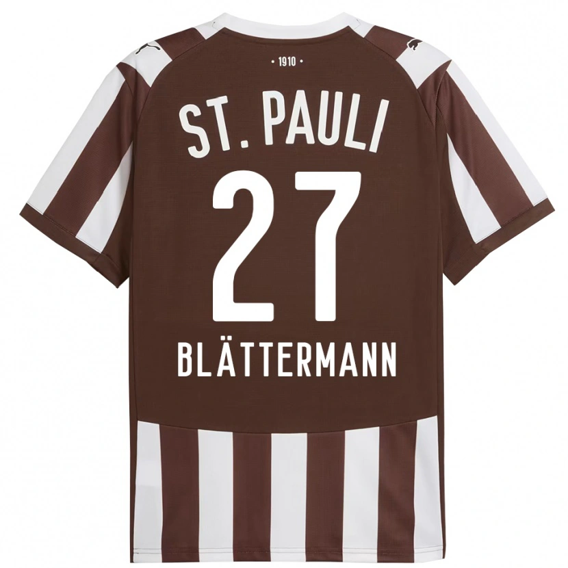 DanxenレディースLevin Blättermann#27コーヒー ホワイトホームシャツ2025/26ジャージーユニフォーム