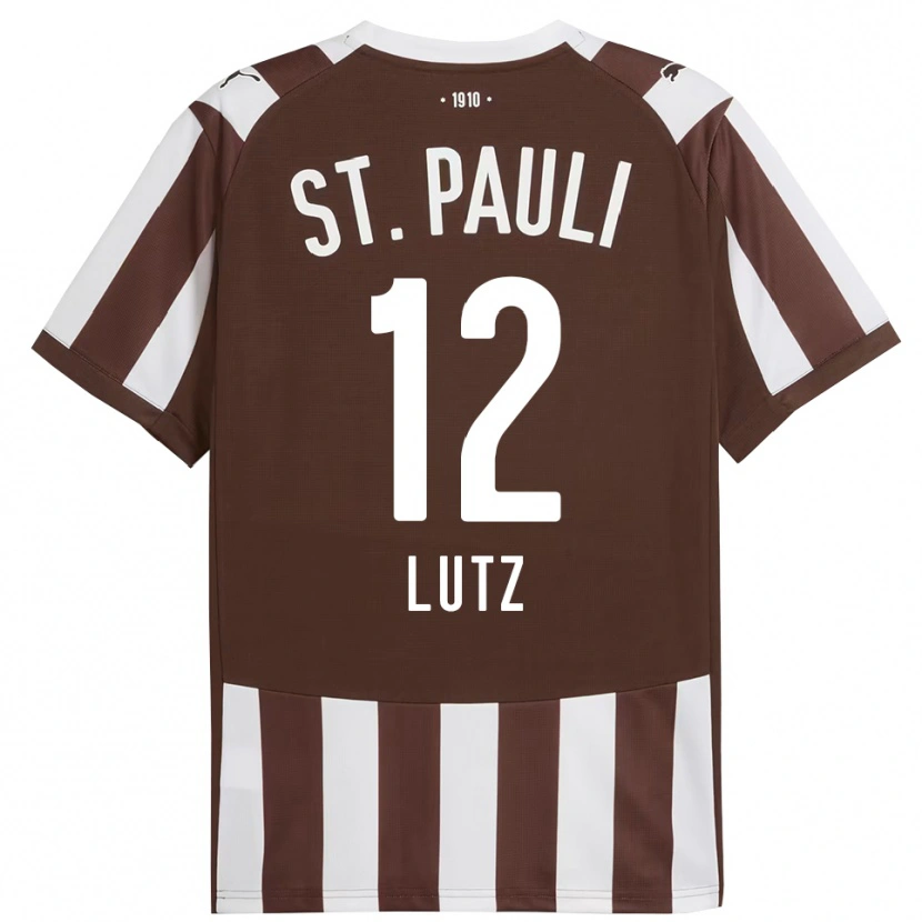 DanxenレディースJosefin Lutz#12コーヒー ホワイトホームシャツ2025/26ジャージーユニフォーム