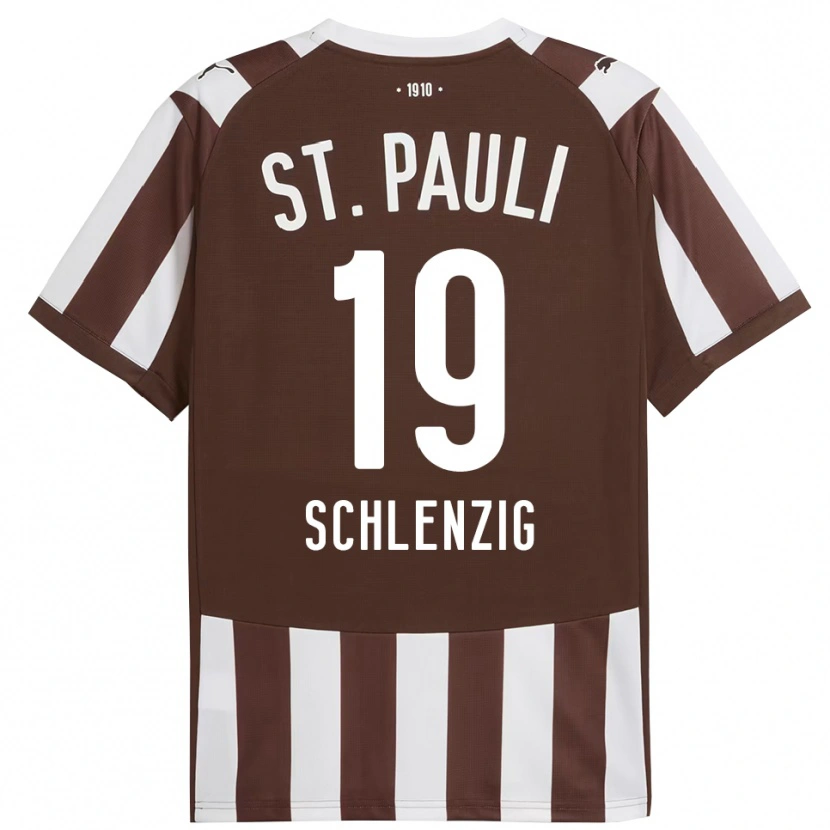 DanxenレディースLilius Schlenzig#19コーヒー ホワイトホームシャツ2025/26ジャージーユニフォーム
