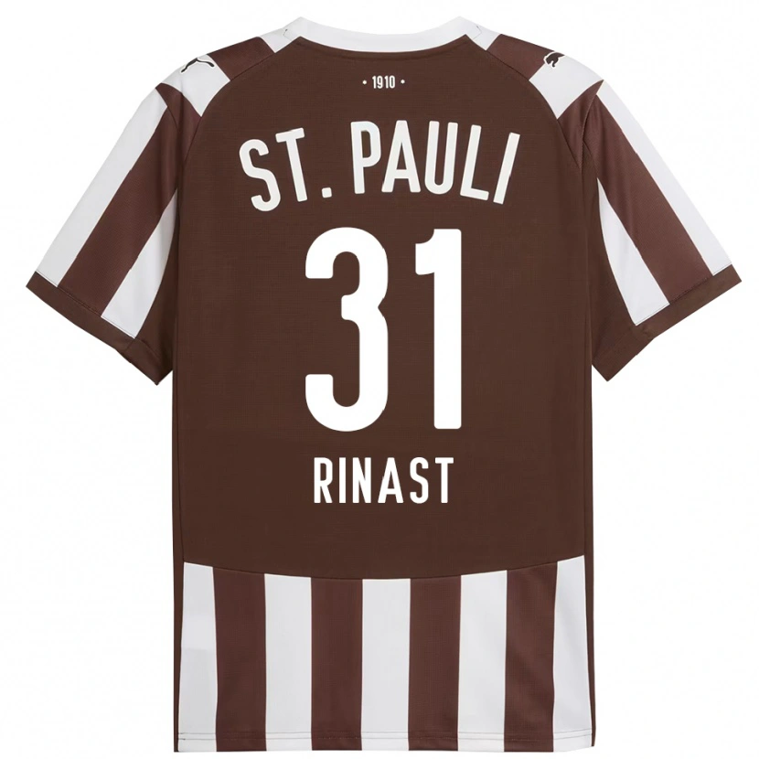 DanxenレディースRachel Rinast#31コーヒー ホワイトホームシャツ2025/26ジャージーユニフォーム