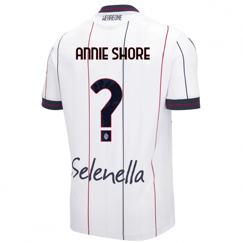 DanxenレディースMargot Annie Shore#0ホワイト ロイヤルブルーアウェイシャツ2025/26ジャージーユニフォーム