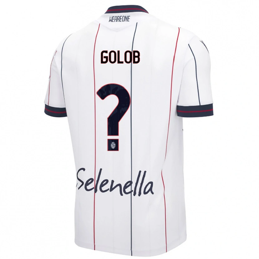 DanxenレディースLana Golob#0ホワイト ロイヤルブルーアウェイシャツ2025/26ジャージーユニフォーム