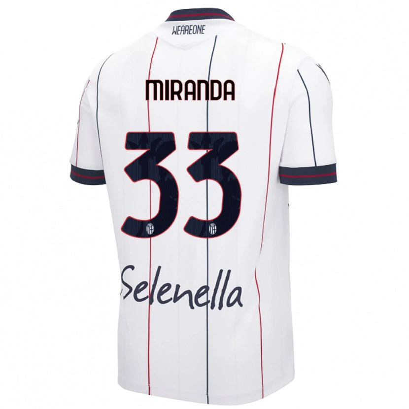 Danxenレディースフアン・ミランダ・ゴンサレス#33ホワイト ロイヤルブルーアウェイシャツ2025/26ジャージーユニフォーム