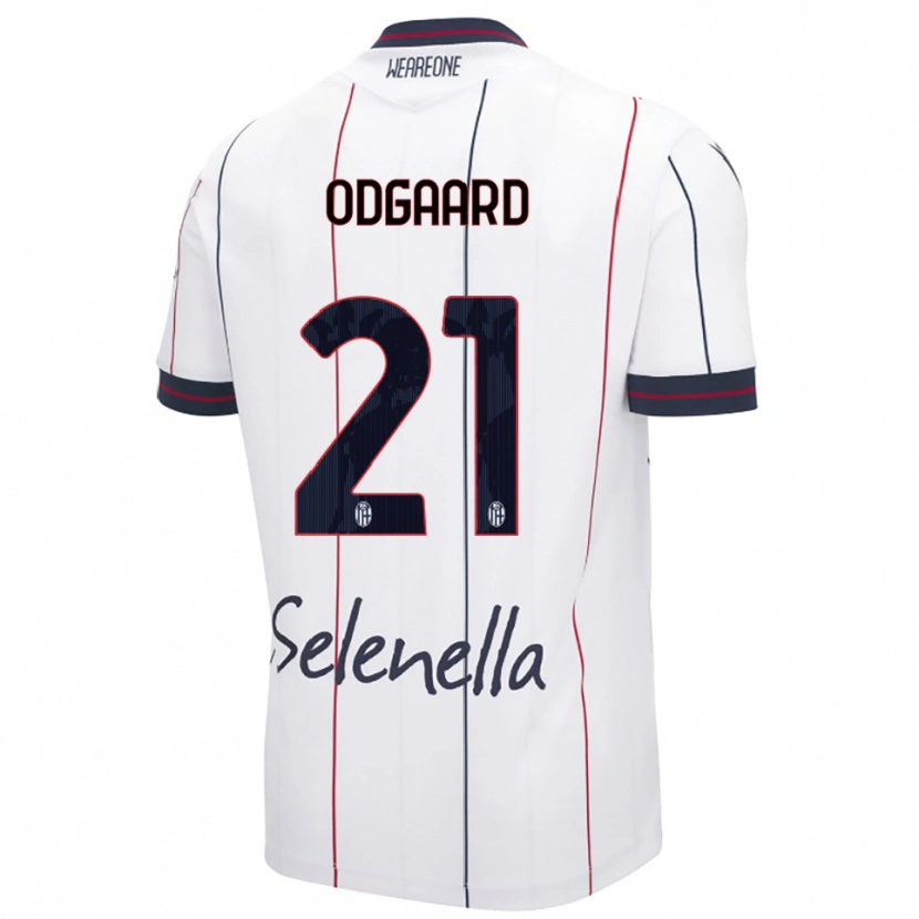 Danxenレディースイェンス・オドゴール#21ホワイト ロイヤルブルーアウェイシャツ2025/26ジャージーユニフォーム