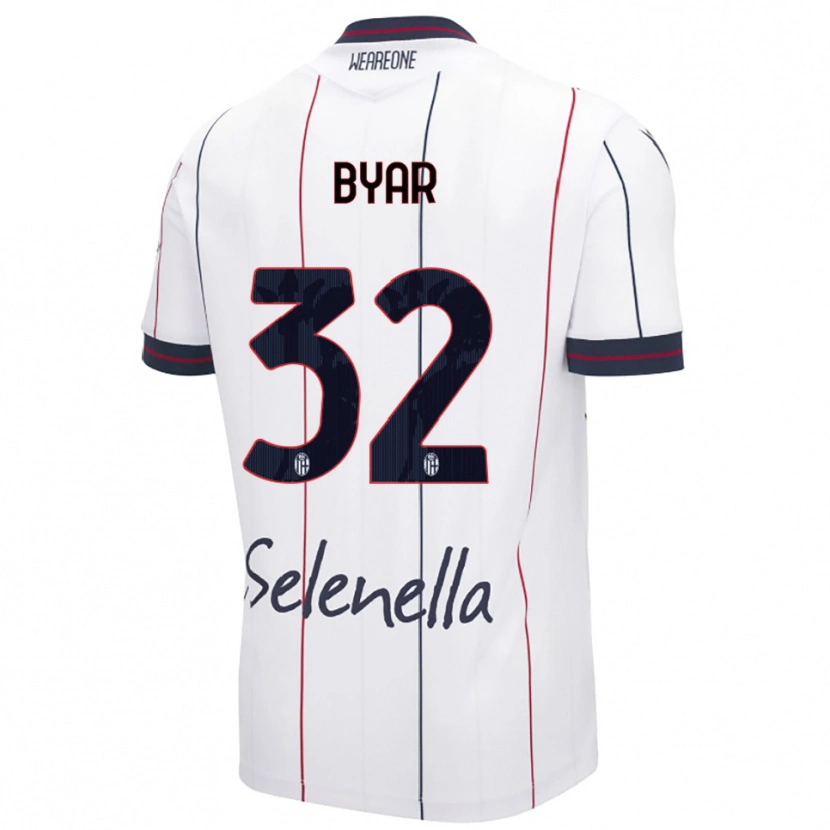 DanxenレディースNaïm Byar#32ホワイト ロイヤルブルーアウェイシャツ2025/26ジャージーユニフォーム