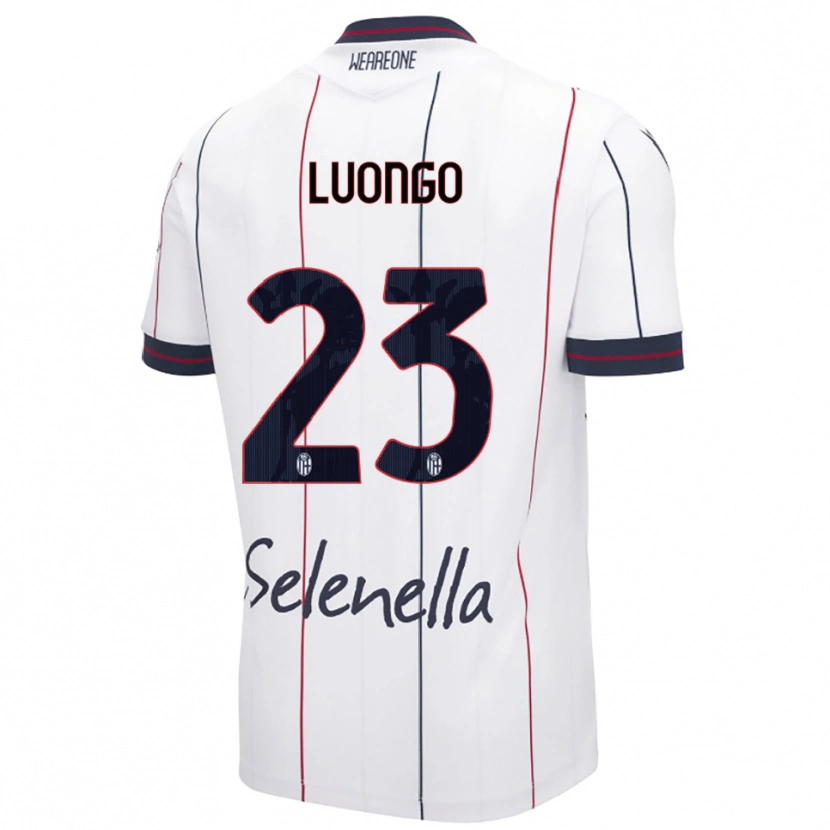 DanxenレディースFrancesco Luongo#23ホワイト ロイヤルブルーアウェイシャツ2025/26ジャージーユニフォーム