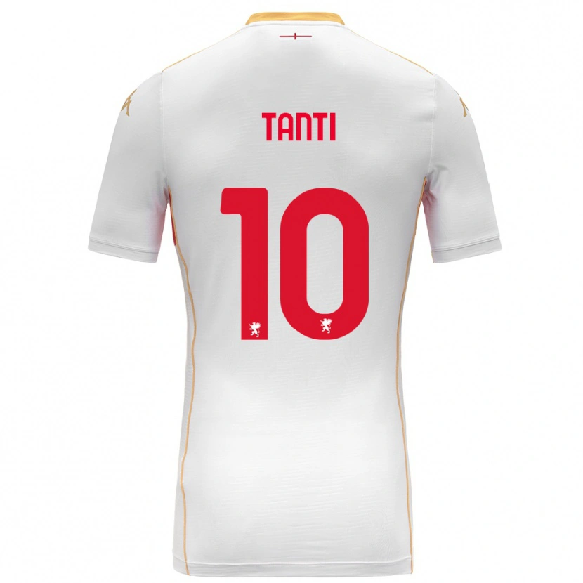 DanxenレディースCaden Tanti#10ホワイト レッドアウェイシャツ2025/26ジャージーユニフォーム