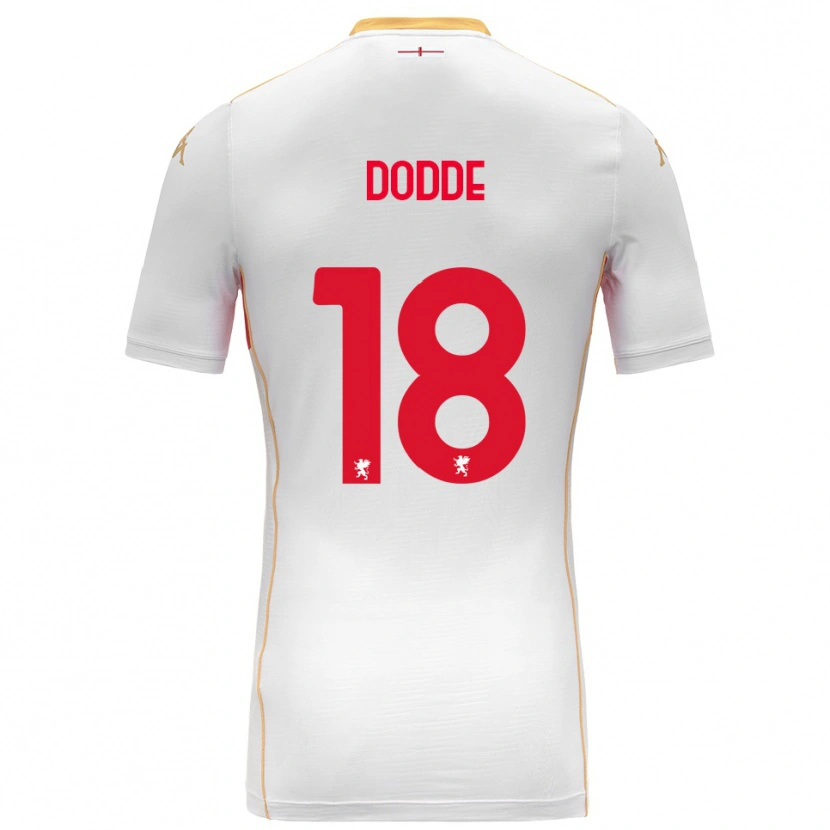 DanxenレディースFilippo Dodde#18ホワイト レッドアウェイシャツ2025/26ジャージーユニフォーム
