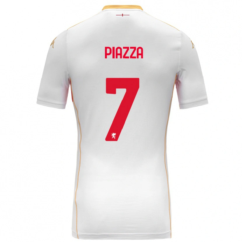 DanxenレディースMatteo Piazza#7ホワイト レッドアウェイシャツ2025/26ジャージーユニフォーム