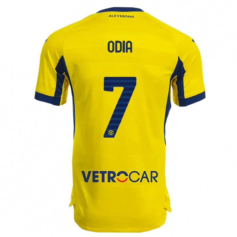DanxenレディースDavid Odia#7イエロー ネイビーアウェイシャツ2025/26ジャージーユニフォーム