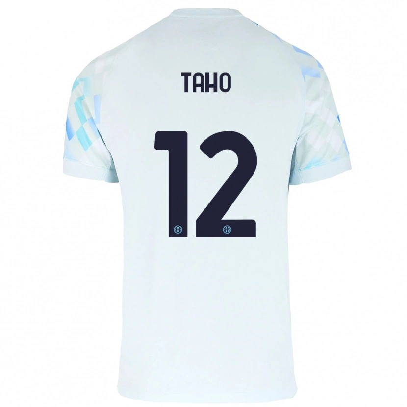 DanxenレディースAlain Taho#12ホワイト ブルーアウェイシャツ2025/26ジャージーユニフォーム