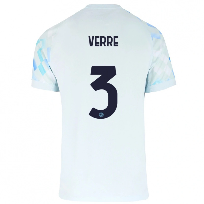 DanxenレディースManuel Verre#3ホワイト ブルーアウェイシャツ2025/26ジャージーユニフォーム