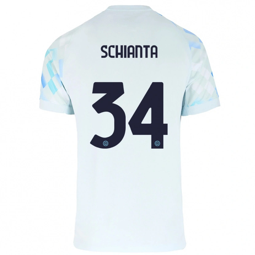 DanxenレディースValentina Schianta#34ホワイト ブルーアウェイシャツ2025/26ジャージーユニフォーム