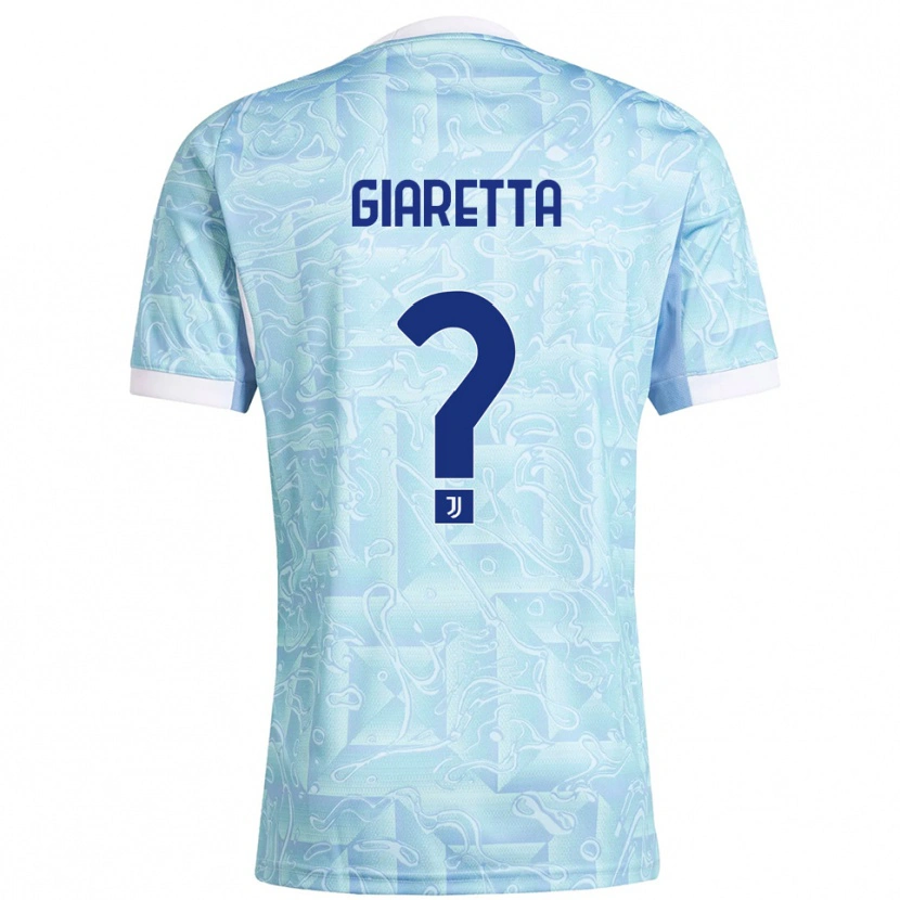 DanxenレディースEmanuele Giaretta#0スカイブルー イエローアウェイシャツ2025/26ジャージーユニフォーム