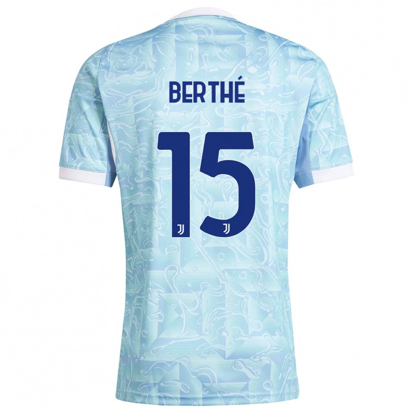 DanxenレディースSounkalo Berthé#15スカイブルー イエローアウェイシャツ2025/26ジャージーユニフォーム