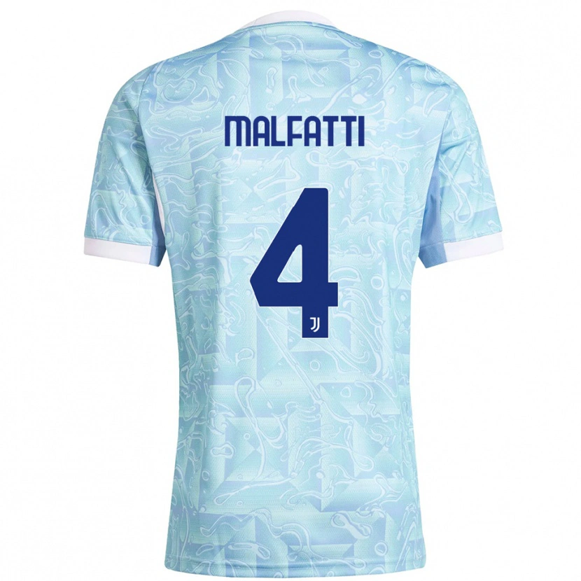 DanxenレディースTiago Malfatti#4スカイブルー イエローアウェイシャツ2025/26ジャージーユニフォーム