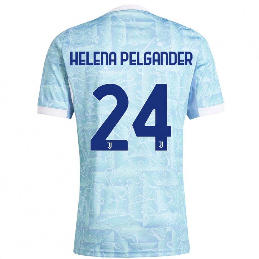 DanxenレディースElsa Helena Pelgander#24スカイブルー イエローアウェイシャツ2025/26ジャージーユニフォーム