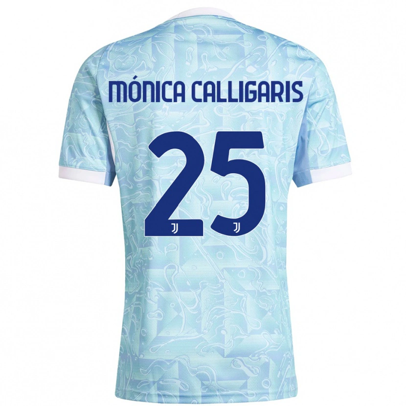 DanxenレディースViola Mónica Calligaris#25スカイブルー イエローアウェイシャツ2025/26ジャージーユニフォーム
