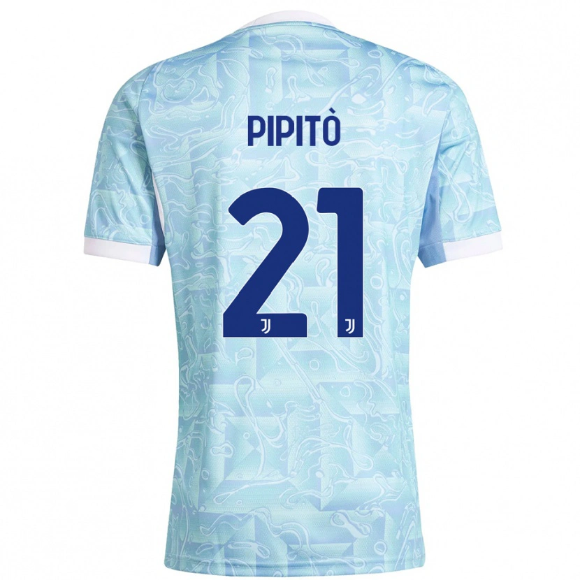 DanxenレディースGiuseppe Pipitò#21スカイブルー イエローアウェイシャツ2025/26ジャージーユニフォーム