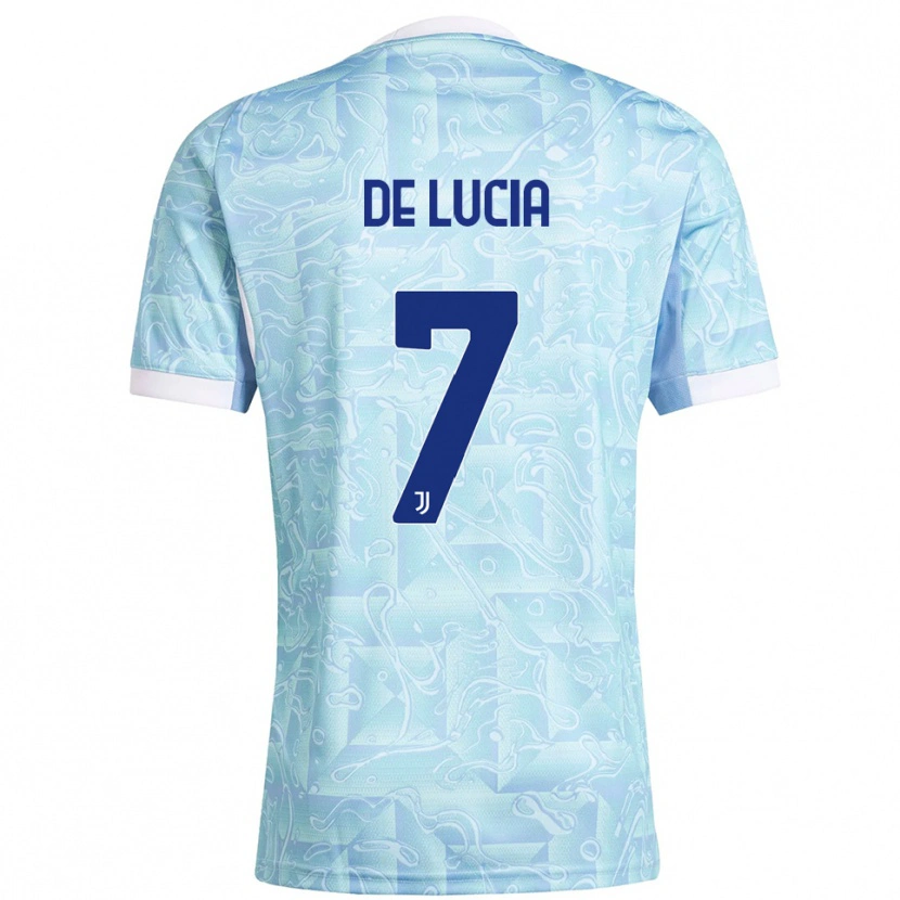 DanxenレディースRaffaele De Lucia#7スカイブルー イエローアウェイシャツ2025/26ジャージーユニフォーム
