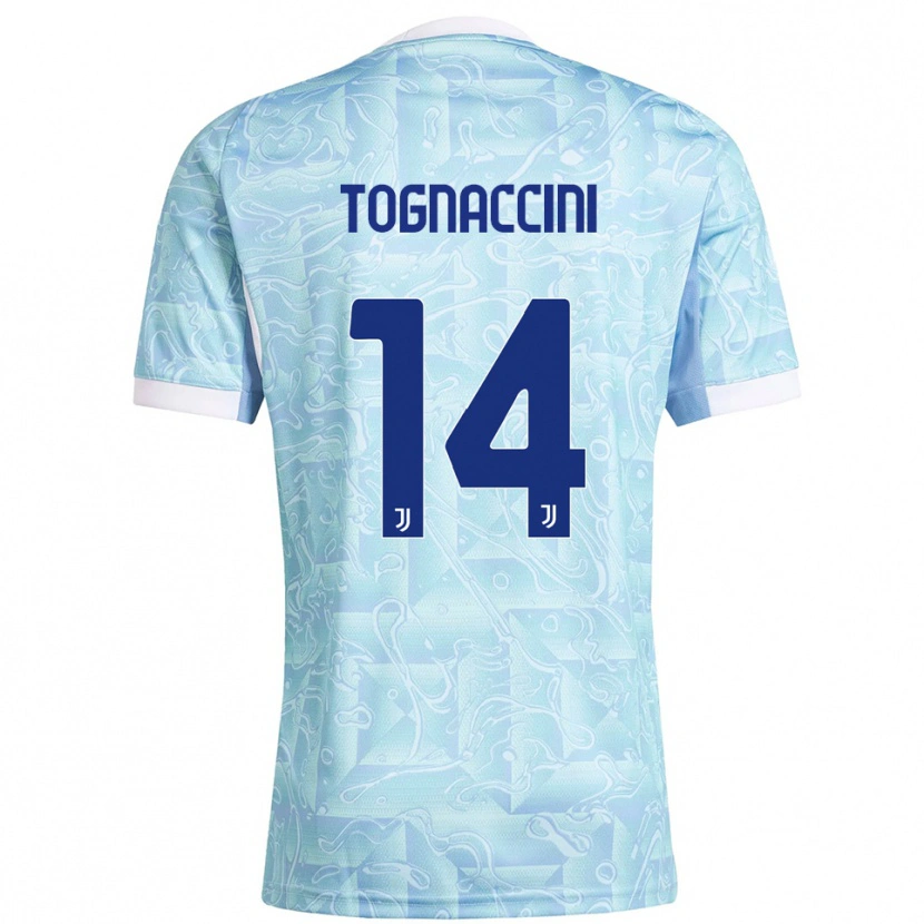 DanxenレディースVittorio Tognaccini#14スカイブルー イエローアウェイシャツ2025/26ジャージーユニフォーム