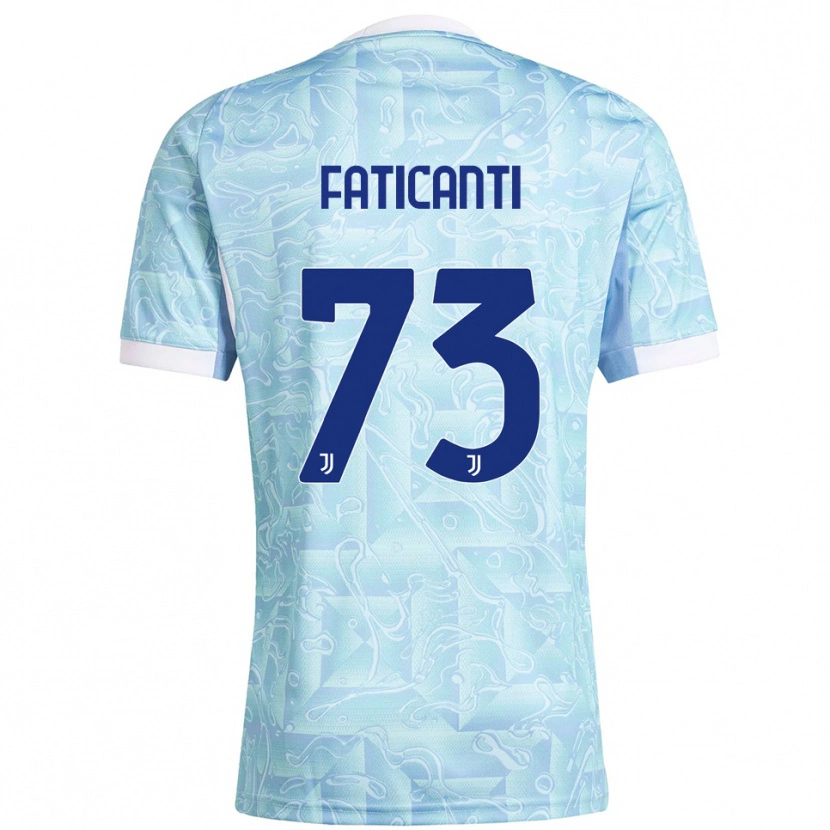 DanxenレディースGiacomo Faticanti#73スカイブルー イエローアウェイシャツ2025/26ジャージーユニフォーム