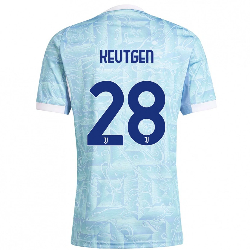 DanxenレディースEnzo Keutgen#28スカイブルー イエローアウェイシャツ2025/26ジャージーユニフォーム