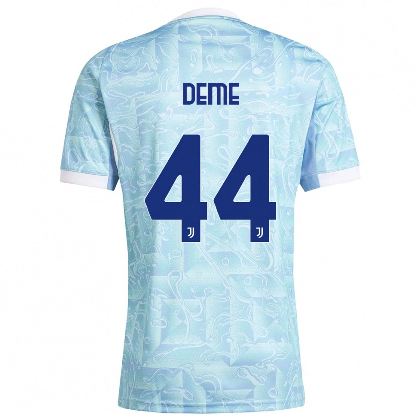 DanxenレディースSerigne Deme#44スカイブルー イエローアウェイシャツ2025/26ジャージーユニフォーム