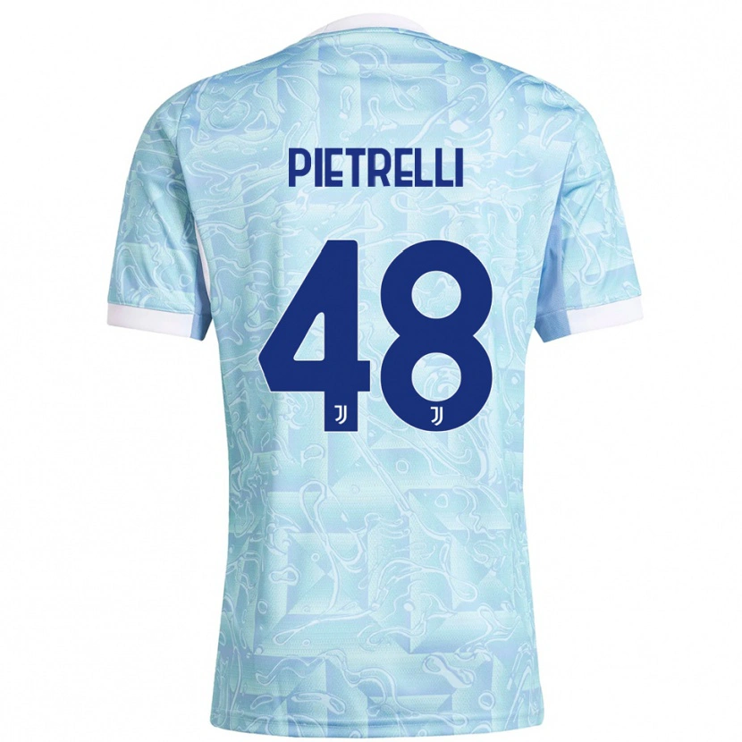 DanxenレディースAlessandro Pietrelli#48スカイブルー イエローアウェイシャツ2025/26ジャージーユニフォーム