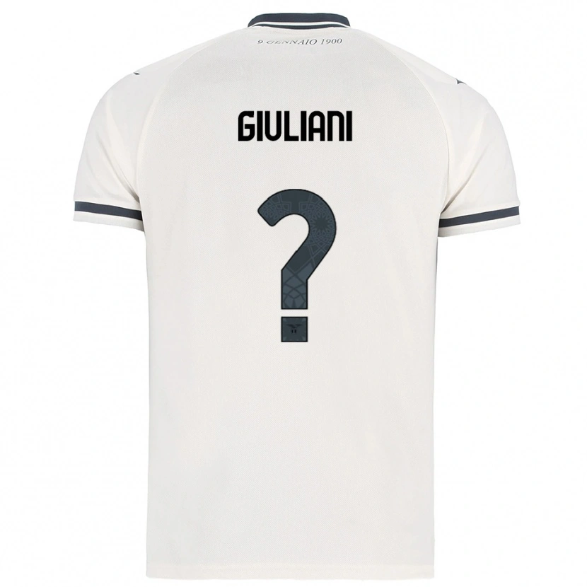 DanxenレディースAlessio Giuliani#0ホワイト ネイビーアウェイシャツ2025/26ジャージーユニフォーム