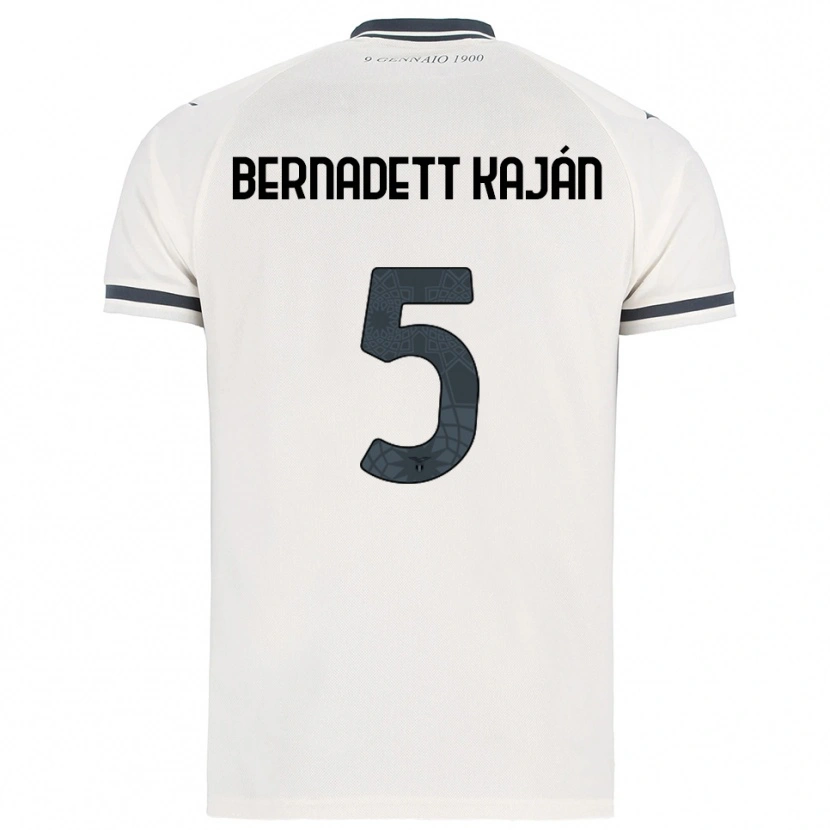 DanxenレディースZsanett Bernadett Kaján#5ホワイト ネイビーアウェイシャツ2025/26ジャージーユニフォーム