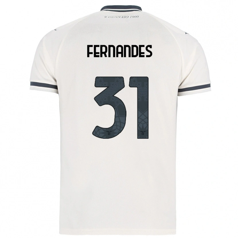 Danxenレディースサナ・フェルナンデス#31ホワイト ネイビーアウェイシャツ2025/26ジャージーユニフォーム