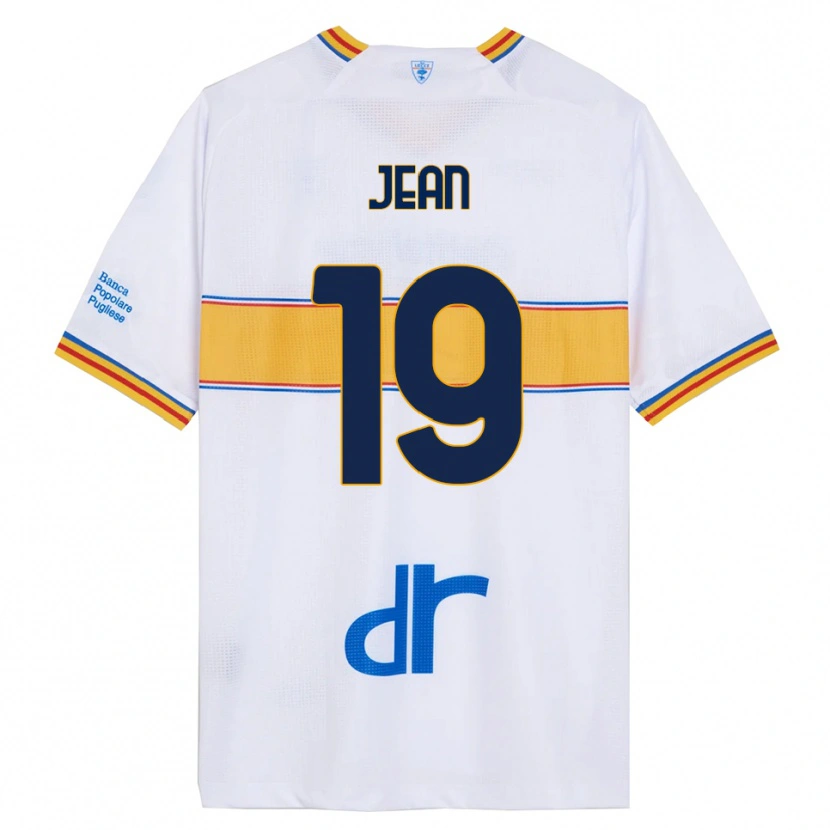 Danxenレディースギャビー・ジャン#19ホワイト イエローアウェイシャツ2025/26ジャージーユニフォーム