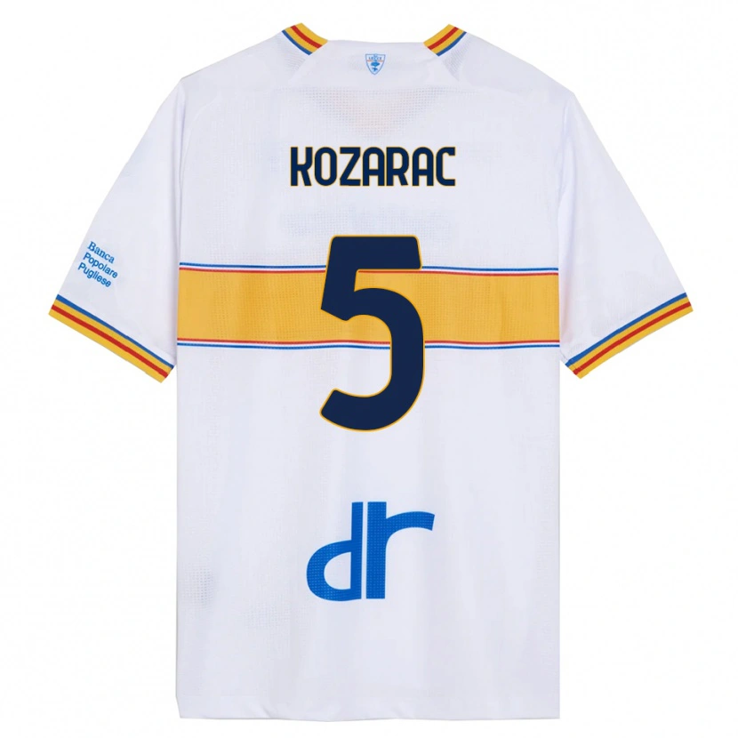 DanxenレディースHaris Kozarac#5ホワイト イエローアウェイシャツ2025/26ジャージーユニフォーム