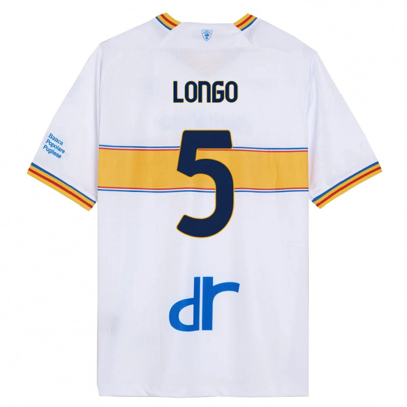 DanxenレディースFrancesco Longo#5ホワイト イエローアウェイシャツ2025/26ジャージーユニフォーム