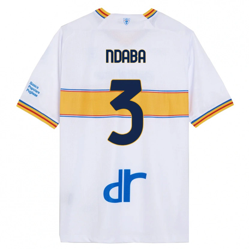 DanxenレディースCorrie Ndaba#3ホワイト イエローアウェイシャツ2025/26ジャージーユニフォーム