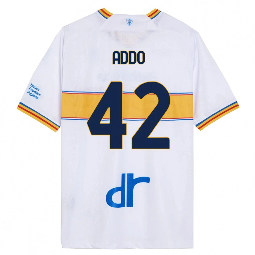 DanxenレディースVernon Addo#42ホワイト イエローアウェイシャツ2025/26ジャージーユニフォーム