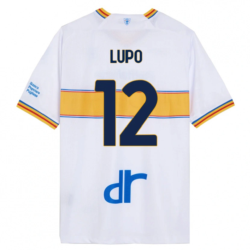 DanxenレディースChristian Lupo#12ホワイト イエローアウェイシャツ2025/26ジャージーユニフォーム