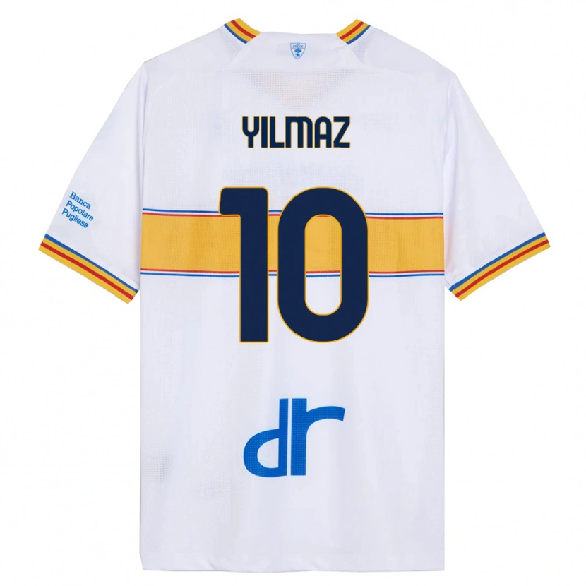 DanxenレディースEnes Yilmaz#10ホワイト イエローアウェイシャツ2025/26ジャージーユニフォーム
