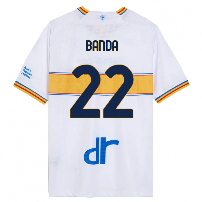 Danxenレディースラメック・バンダ#22ホワイト イエローアウェイシャツ2025/26ジャージーユニフォーム
