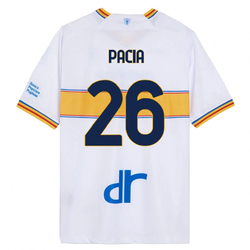 DanxenレディースFabiano Pacia#26ホワイト イエローアウェイシャツ2025/26ジャージーユニフォーム
