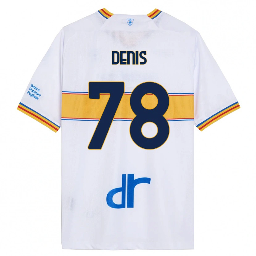 DanxenレディースMax Denis#78ホワイト イエローアウェイシャツ2025/26ジャージーユニフォーム