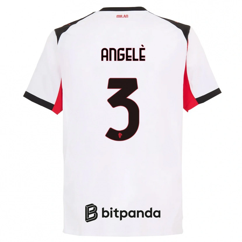 DanxenレディースGregorio Angelè#3ホワイト ブラックアウェイシャツ2025/26ジャージーユニフォーム
