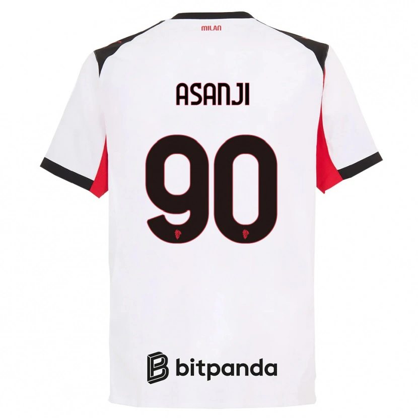 DanxenレディースLevis Asanji#90ホワイト ブラックアウェイシャツ2025/26ジャージーユニフォーム