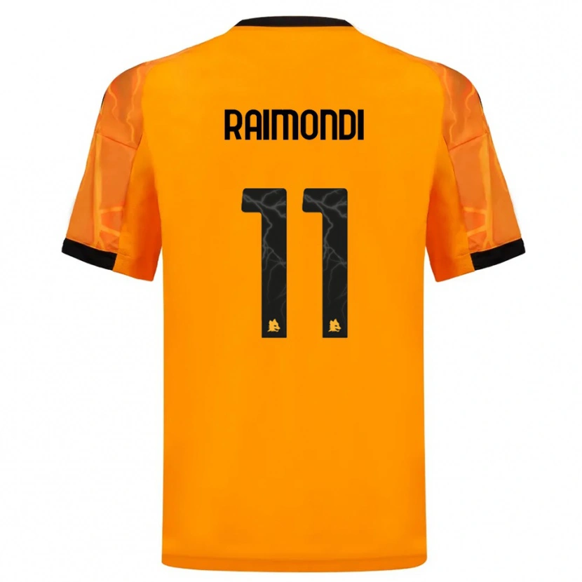 DanxenレディースSimone Raimondi#11オレンジ ブラックアウェイシャツ2025/26ジャージーユニフォーム