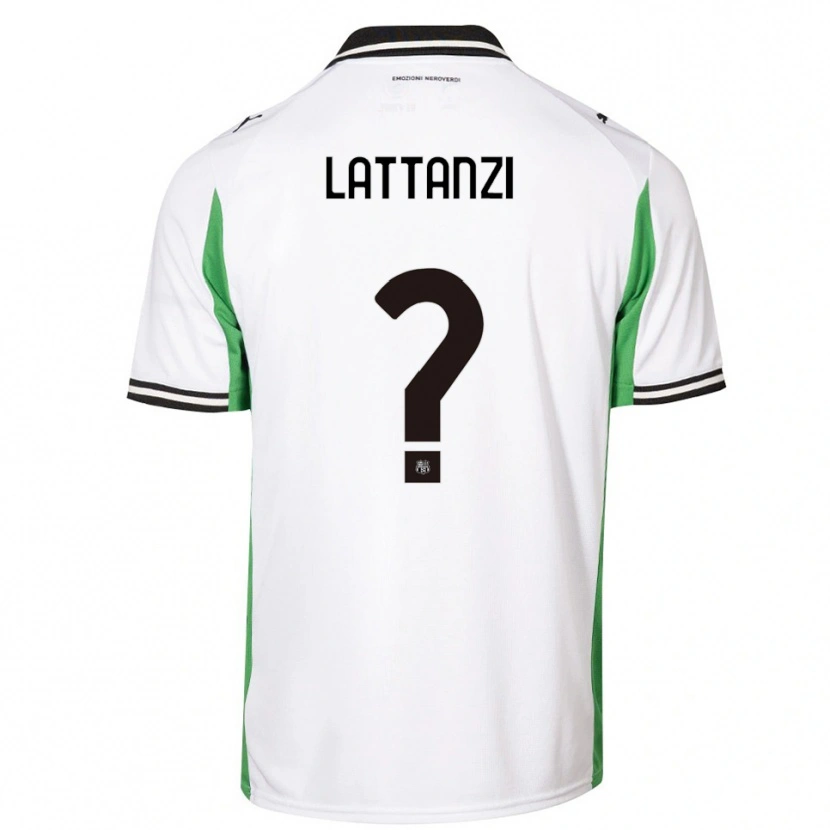 DanxenレディースLuca Lattanzi#0ホワイト グリーン ブラックアウェイシャツ2025/26ジャージーユニフォーム
