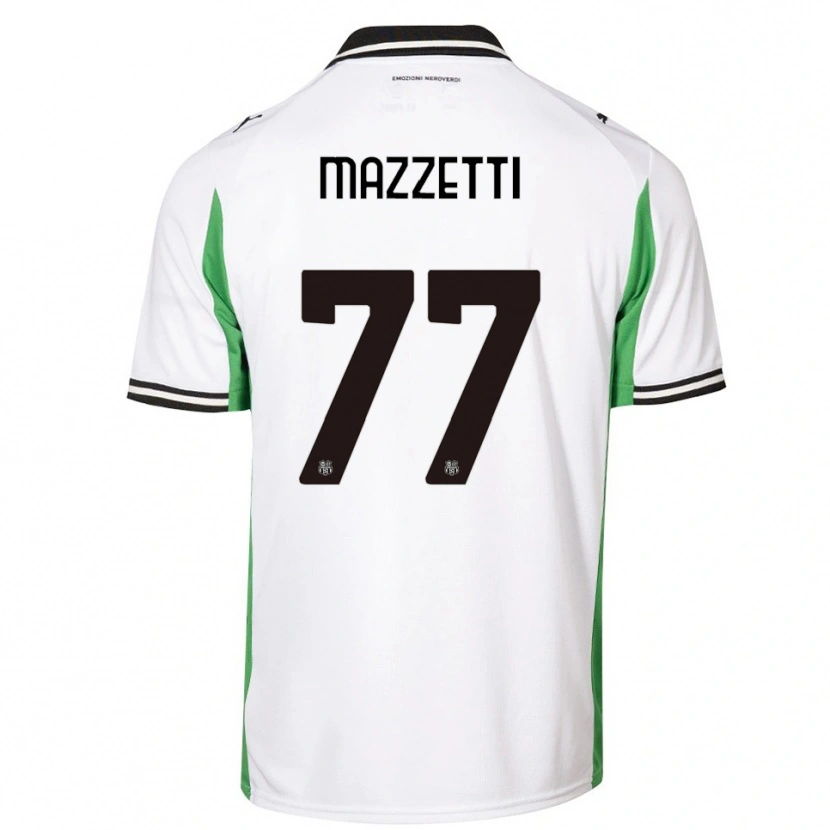 DanxenレディースRiccardo Mazzetti#77ホワイト グリーン ブラックアウェイシャツ2025/26ジャージーユニフォーム