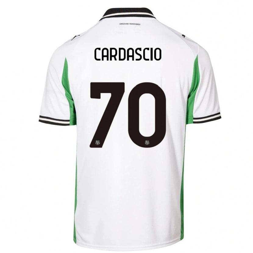 DanxenレディースAlessandro Cardascio#70ホワイト グリーン ブラックアウェイシャツ2025/26ジャージーユニフォーム