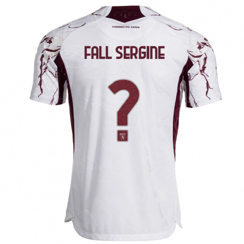 DanxenレディースFallou Fall Sergine#0ホワイト バーガンディアウェイシャツ2025/26ジャージーユニフォーム